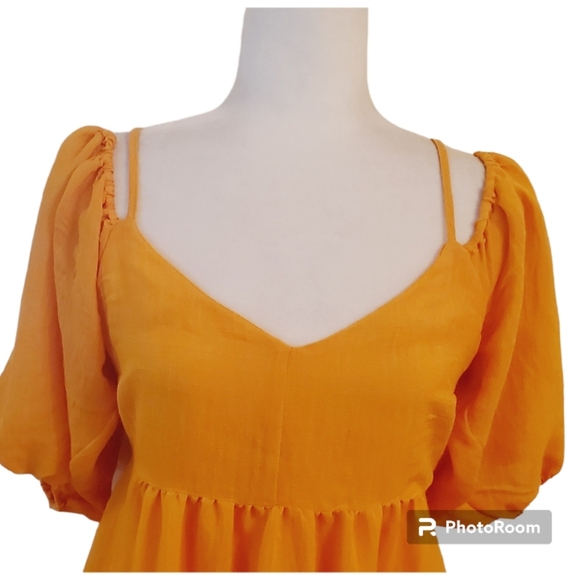 New MOULINETTE SOEURS CARINA OPEN-SHOULDER DRESS Size XS - Picture 4 of 12